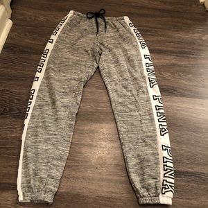 pink/vs sweat pants